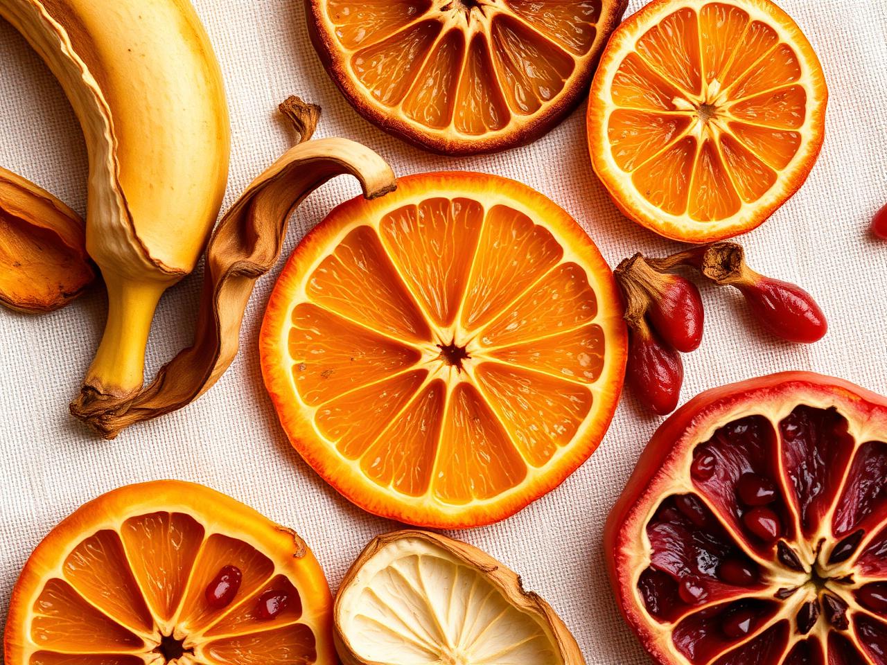 Peaux de fruits naturels